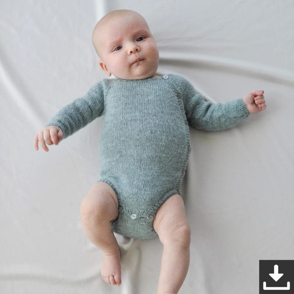 Yndestrikk Pattern Baby Knöpfebody Strickanleitung - Yndestrikk (PDF) Lieblingsgarn