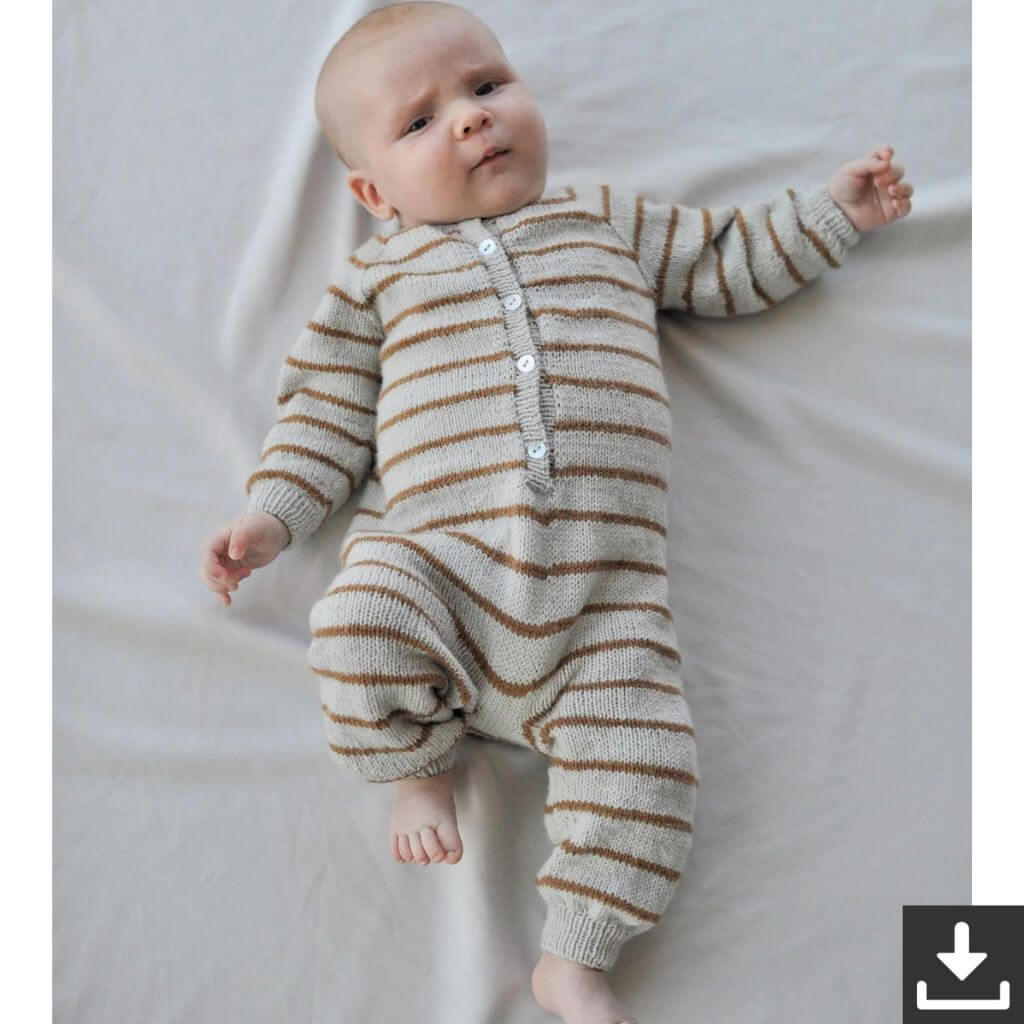 Yndestrikk Pattern Babystrampler Theos Strickanleitung - Yndestrikk (PDF) bei bei bei bei bei bei bei bei bei Lieblingsgarn