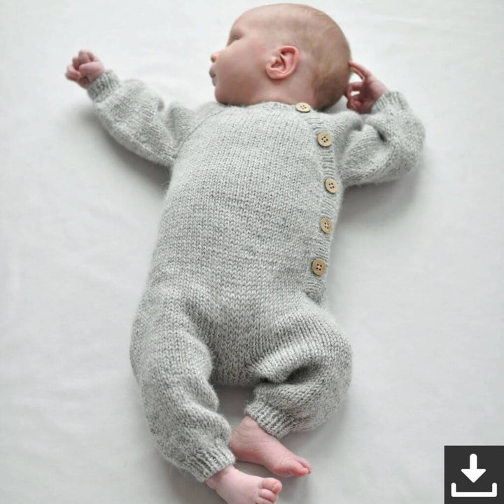 Yndestrikk Pattern Langer Babystrampler Strickanleitung - Yndestrikk (PDF) Lieblingsgarn