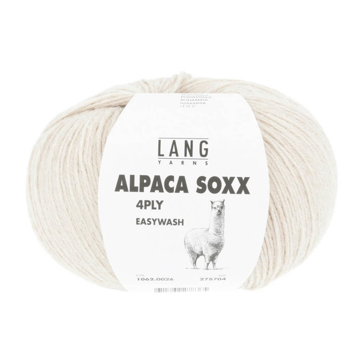 Lang Yarns Alpaca Soxx 4-fach - 100g 1062.0026 - Sand Mélange Lieblingsgarn