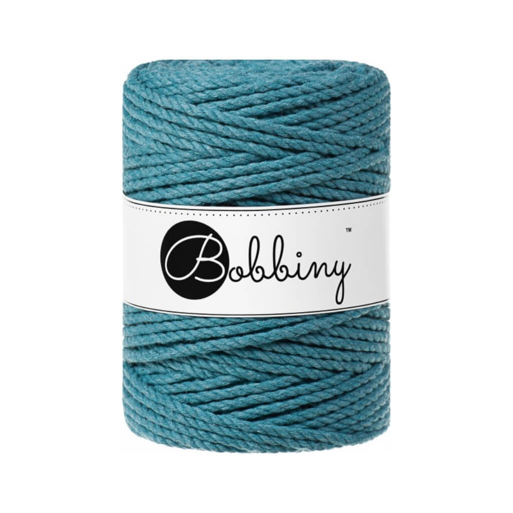 Bobbiny Makramee Garn 5 mm x 100 m gedreht Teal Lieblingsgarn