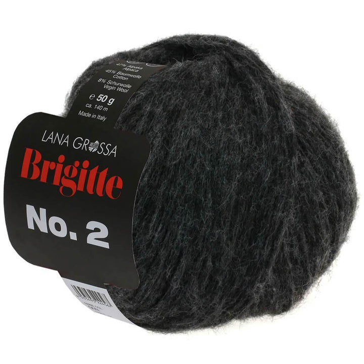 Lana Grossa Brigitte No. 2 50 g 14 - Anthrazit Lieblingsgarn