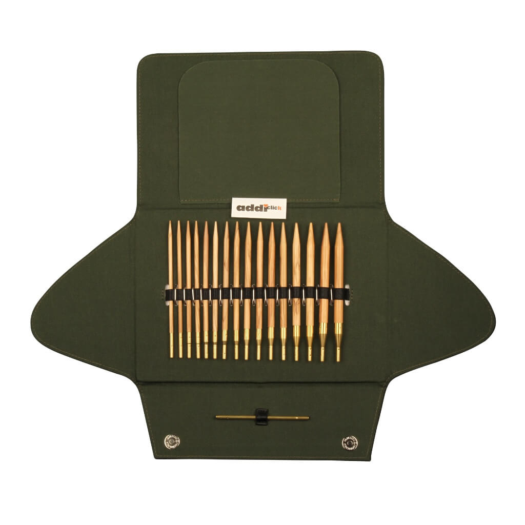 addiClick Nature Olivenholz Etui - 570-2 Lieblingsgarn