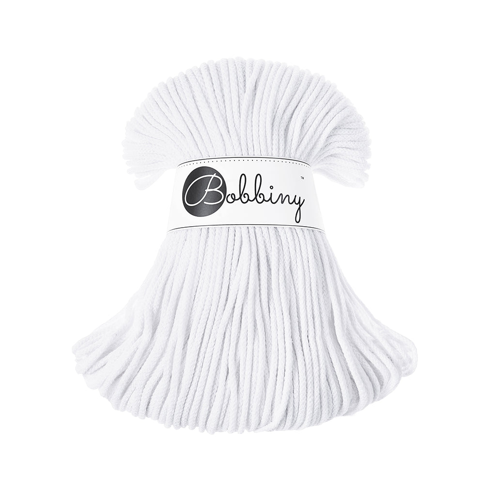 Bobbiny Kordel Junior 3mm x 100 m White Lieblingsgarn