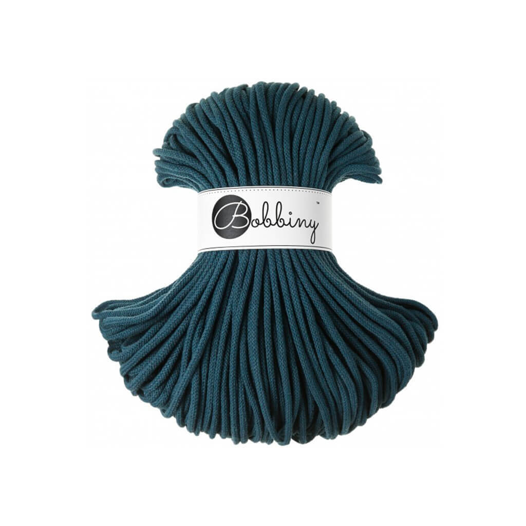 Bobbiny Kordel 5mm x 100 Meter Peacock Blue Lieblingsgarn