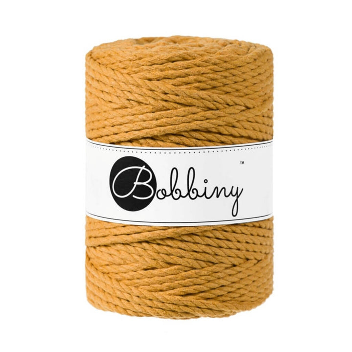Bobbiny Makramee Garn 5 mm x 100 m gedreht Mustard Lieblingsgarn