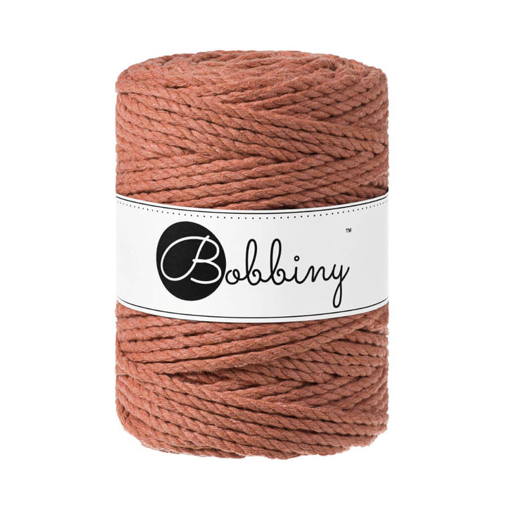 Bobbiny Makramee Garn 5 mm x 100 m gedreht Terracotta Lieblingsgarn