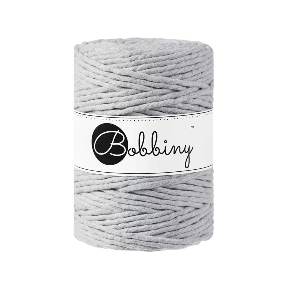 Bobbiny Makramee Garn 5 mm x 100 m Light Grey bei bei bei bei bei bei bei bei bei bei Lieblingsgarn