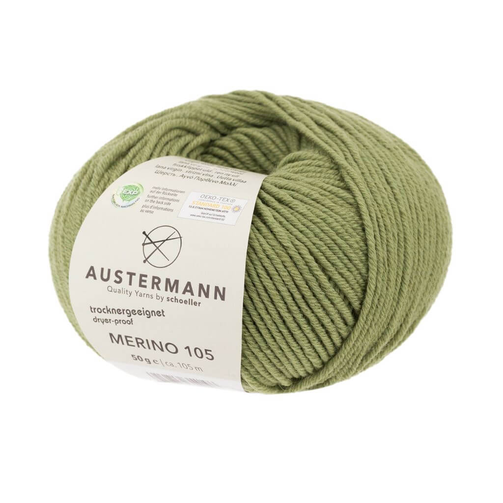 Austermann Merino 105 EXP 50g 370 - Oliv Lieblingsgarn