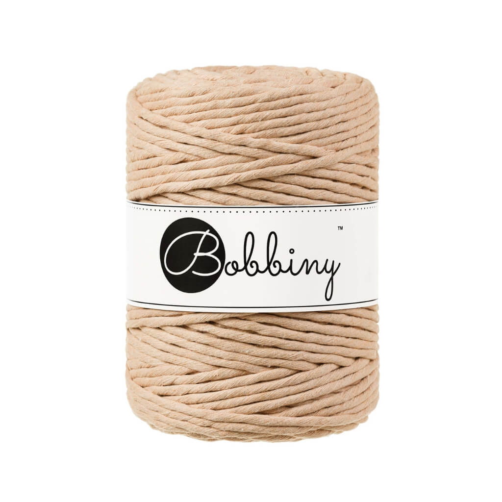 Bobbiny Makramee Garn 5 mm x 100 m Biscuit Lieblingsgarn