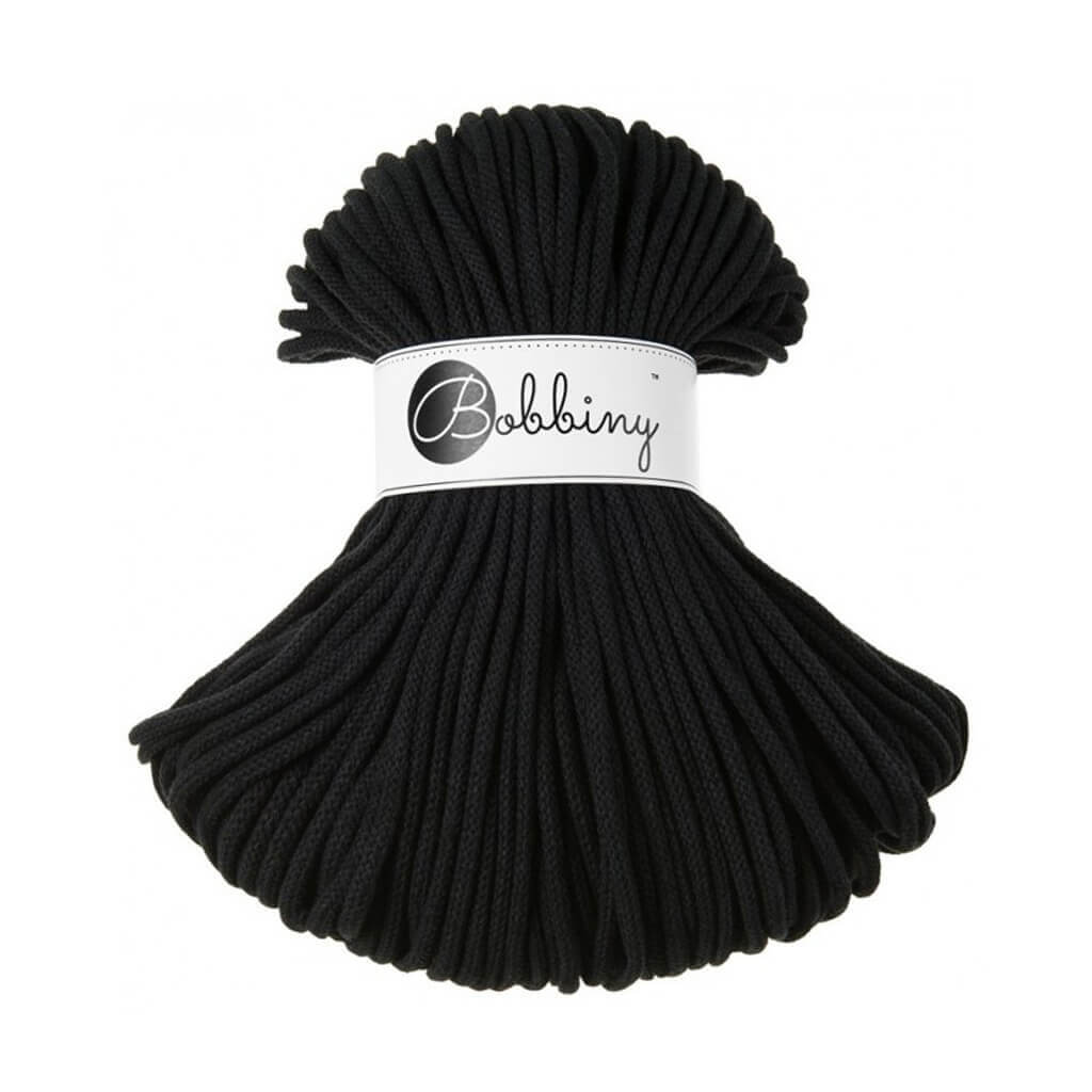 Bobbiny Kordel 5mm x 100 Meter Black Lieblingsgarn