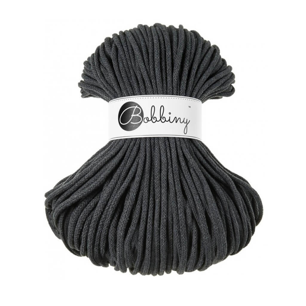 Bobbiny Kordel 5mm x 100 Meter Charcoal Lieblingsgarn