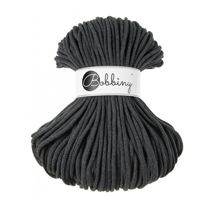 Bobbiny Kordel 5mm x 100 Meter Charcoal Lieblingsgarn
