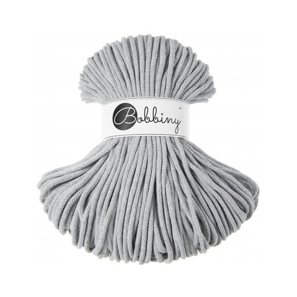 Bobbiny Kordel 5mm x 100 Meter Light Grey Lieblingsgarn
