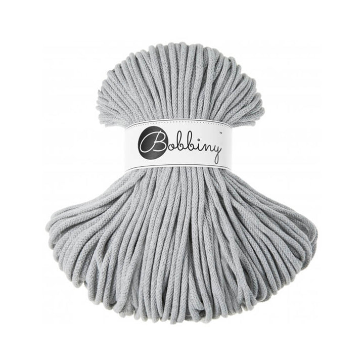 Bobbiny Kordel 5mm x 100 Meter Light Grey Lieblingsgarn