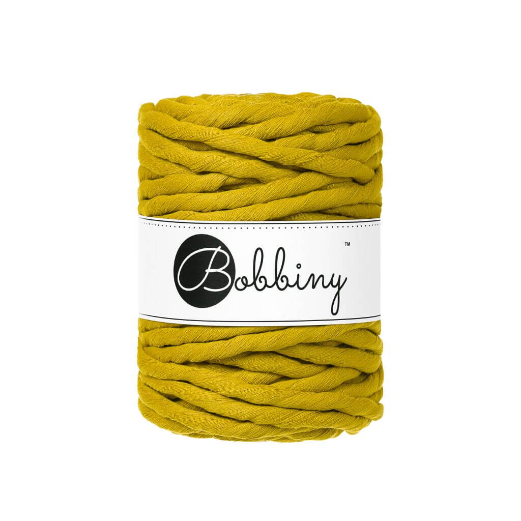 Bobbiny Makramee Garn 9mm x 30 m Spicy Yellow Lieblingsgarn