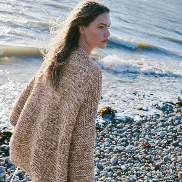 Cardigan Natural Alpaca Pelo - Lana Grossa Nordic Knits Modell 15 Lieblingsgarn