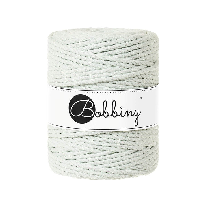 Bobbiny Makramee Garn 5 mm x 100 m gedreht Glossy Milky Green Lieblingsgarn