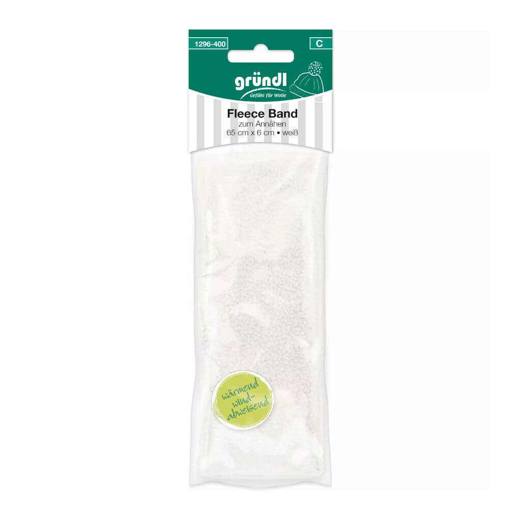 Fleece Band 65 cm x 6 cm Natur Lieblingsgarn
