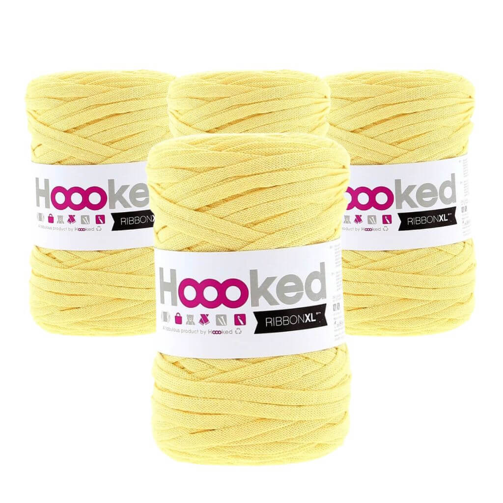 Hoooked RibbonXL 4er Spar-Set Frosted Yellow Lieblingsgarn