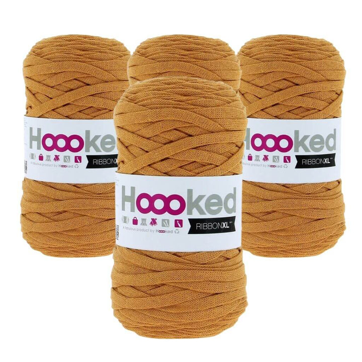 Hoooked RibbonXL 4er Spar-Set Harvest Ocre Lieblingsgarn