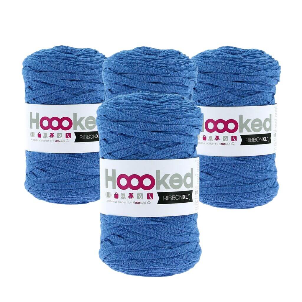 Hoooked RibbonXL 4er Spar-Set Imperial Blue Lieblingsgarn