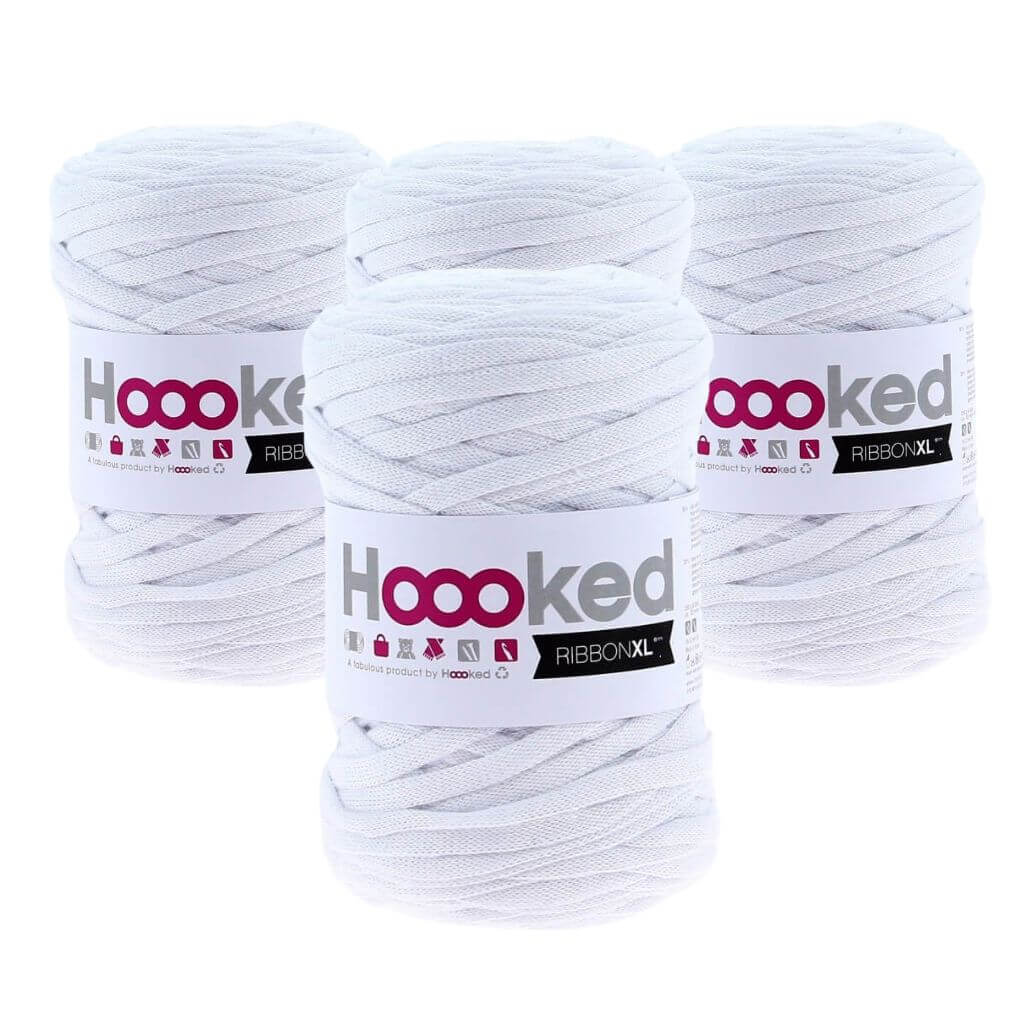 Hoooked RibbonXL 4er Spar-Set Optic White Lieblingsgarn