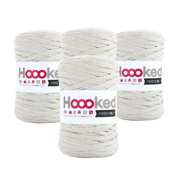 Hoooked RibbonXL 4er Spar-Set Sandy Ecru Lieblingsgarn