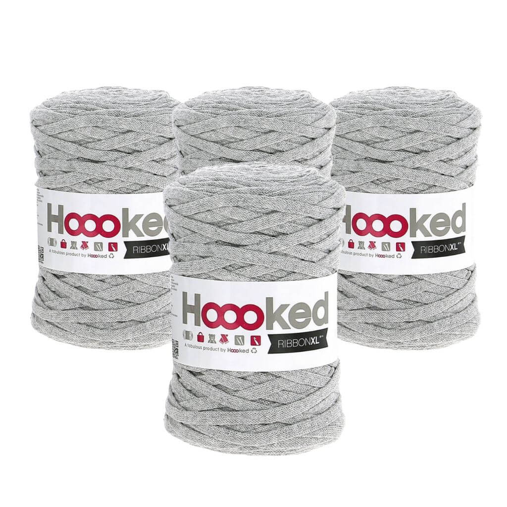 Hoooked RibbonXL 4er Spar-Set Silver Grey Lieblingsgarn