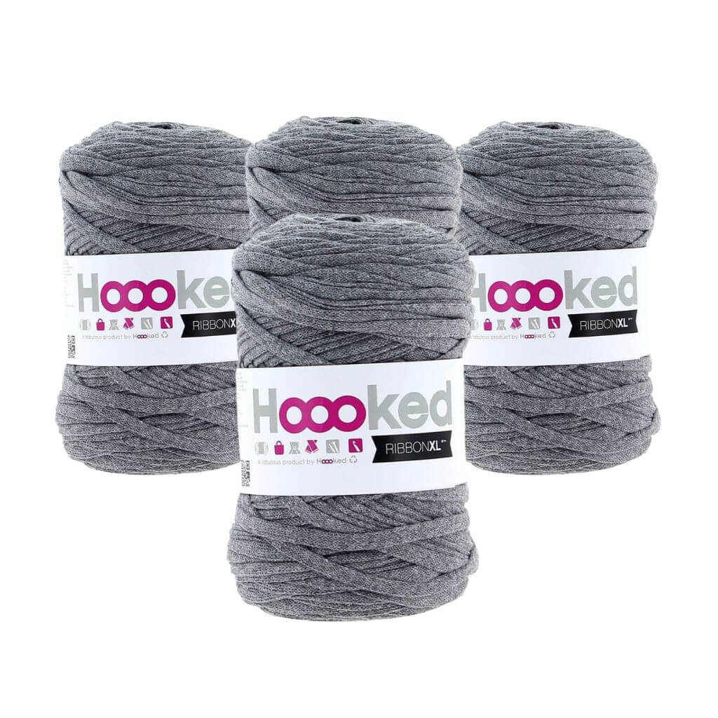 Hoooked RibbonXL 4er Spar-Set Stone Grey Lieblingsgarn
