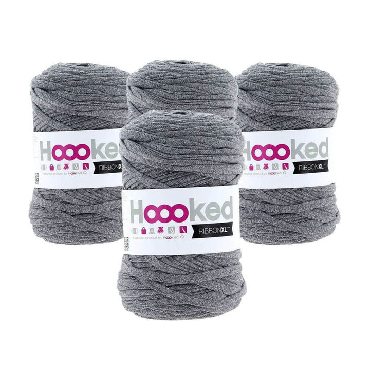 Hoooked RibbonXL 4er Spar-Set Stone Grey Lieblingsgarn