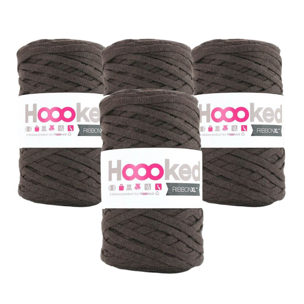 Hoooked RibbonXL 4er Spar-Set Tabacco Brown Lieblingsgarn