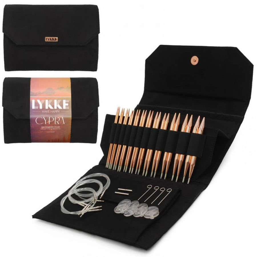 Lykke Rundstricknadel Set - Cypra schwarz vegan Lieblingsgarn
