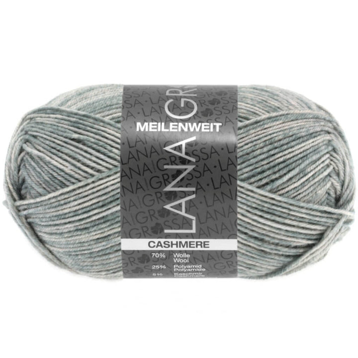 Lana Grossa Meilenweit 50 Cashmere 02 - Hellgrau meliert Lieblingsgarn