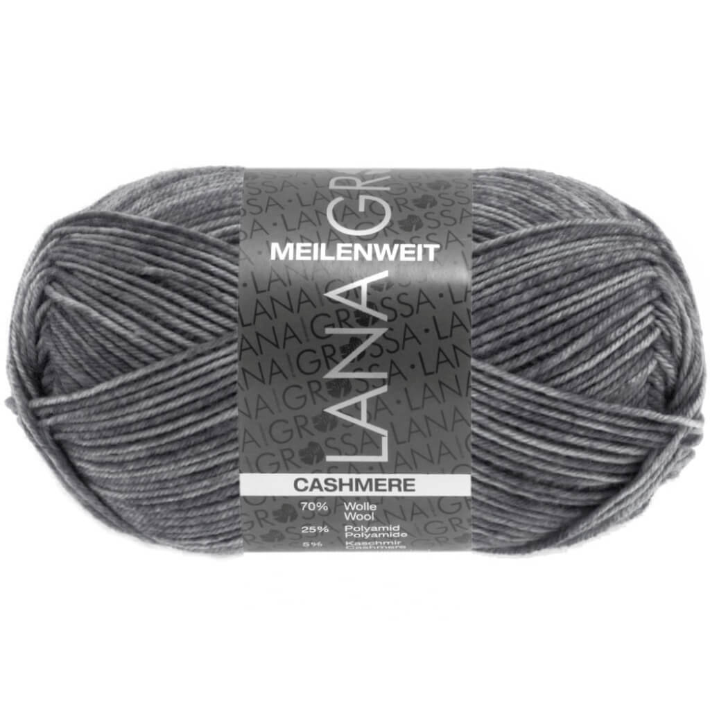 Lana Grossa Meilenweit 50 Cashmere 07 - Dunkelgrau Lieblingsgarn