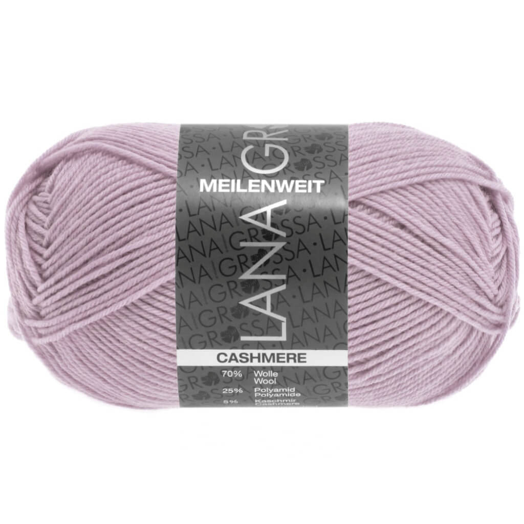 Lana Grossa Meilenweit 50 Cashmere 36 - Pastellrosa Lieblingsgarn