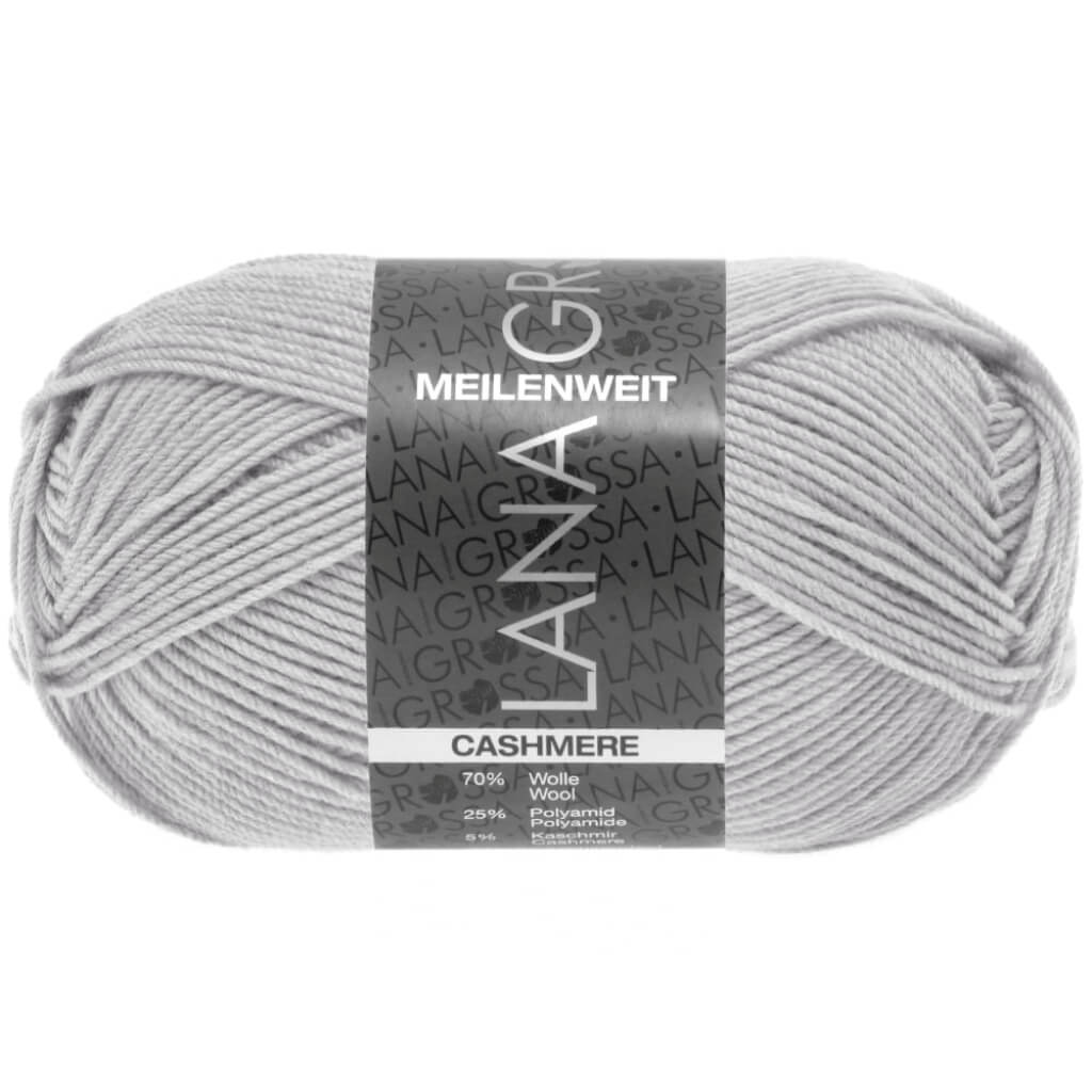 Lana Grossa Meilenweit 50 Cashmere 35 - Silbergrau Lieblingsgarn