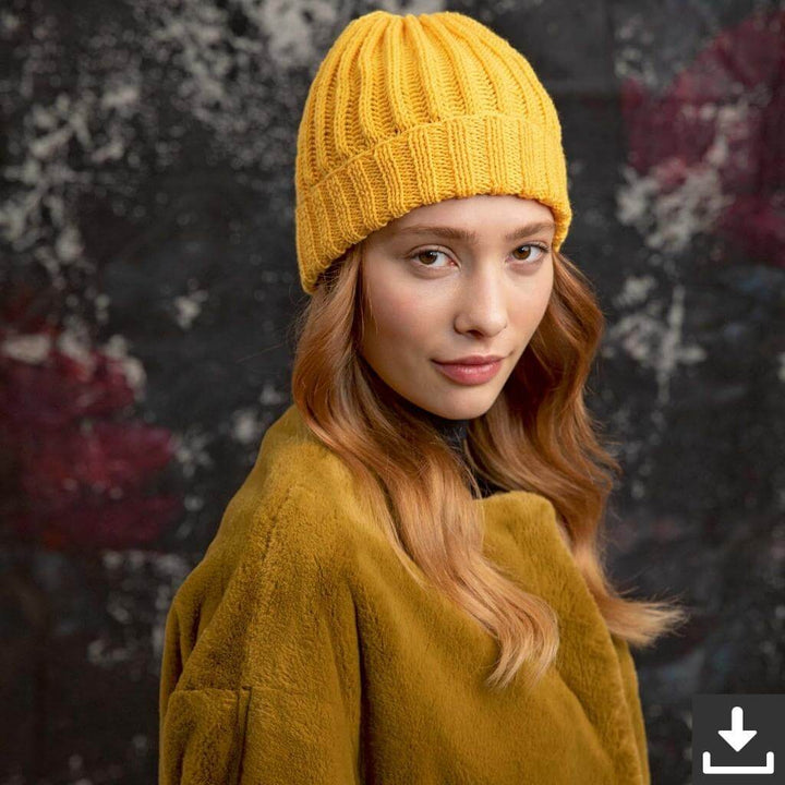 Merino 120 Mütze - LangYarns Modell FOL-13-03 Lieblingsgarn