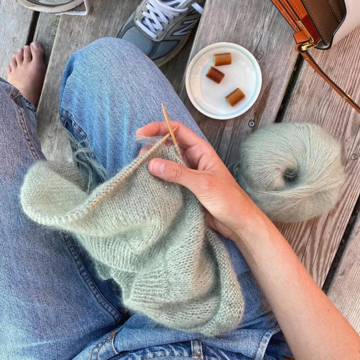 PetiteKnit Novice Cardigan Mohair Edition Lieblingsgarn