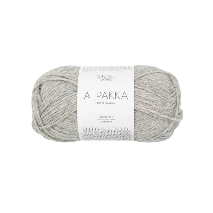 Sandnes Garn Alpakka 50g 1032 - Lys Gråmelert Lieblingsgarn