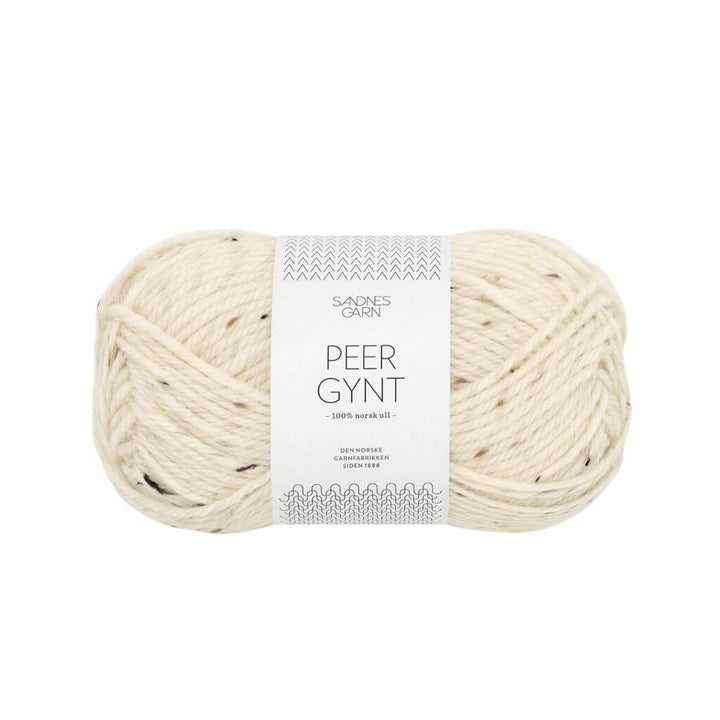 Sandnes Garn Peer Gynt 50 g - Reine Schurwolle 2523 - Natur Tweed Lieblingsgarn
