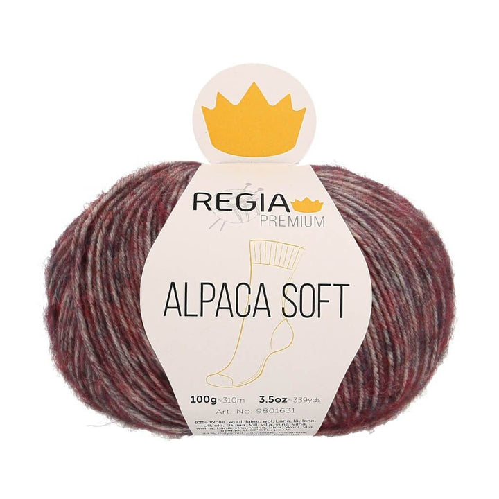 Schachenmayr Regia Premium Alpaca Soft 84 - Berry meliert bei bei bei bei bei bei bei bei bei bei bei bei Lieblingsgarn