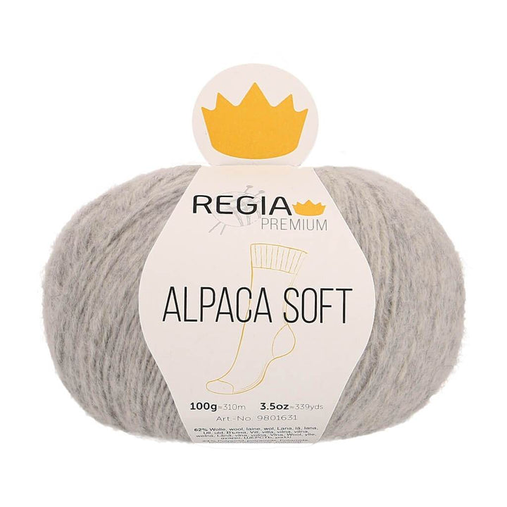 Schachenmayr Regia Premium Alpaca Soft 90 - Hellgrau meliert bei bei bei bei bei bei bei bei bei bei bei bei Lieblingsgarn