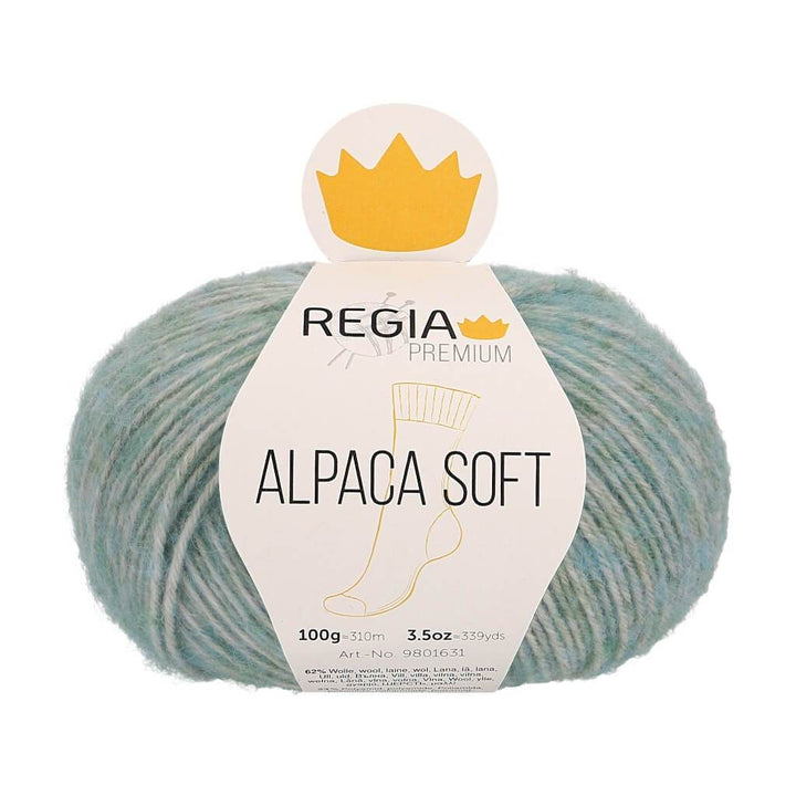 Schachenmayr Regia Premium Alpaca Soft 62 - Mint meliert bei bei bei bei bei bei bei bei bei bei bei bei Lieblingsgarn